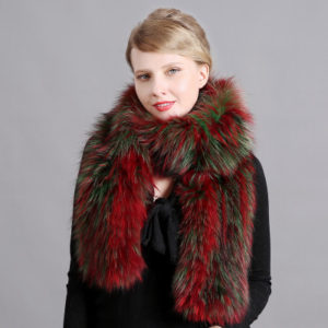 1809059 knitted fox fur scarf multicolor eileenhou (11)