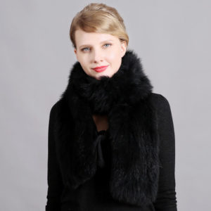 1809059 knitted fox fur scarf multicolor eileenhou (2)