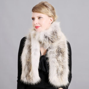 1809059 knitted fox fur scarf multicolor eileenhou (7)