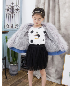 kid denim parka coat with rex rabbit fur lining eileenhou (8)