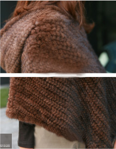 knitted mink fur poncho with hood eileenhou (7)