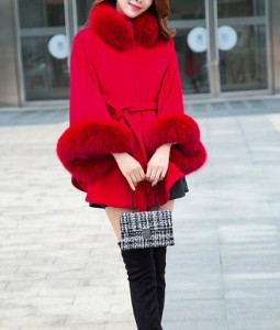 wool coat with fox fur trimming 1809079 (9)