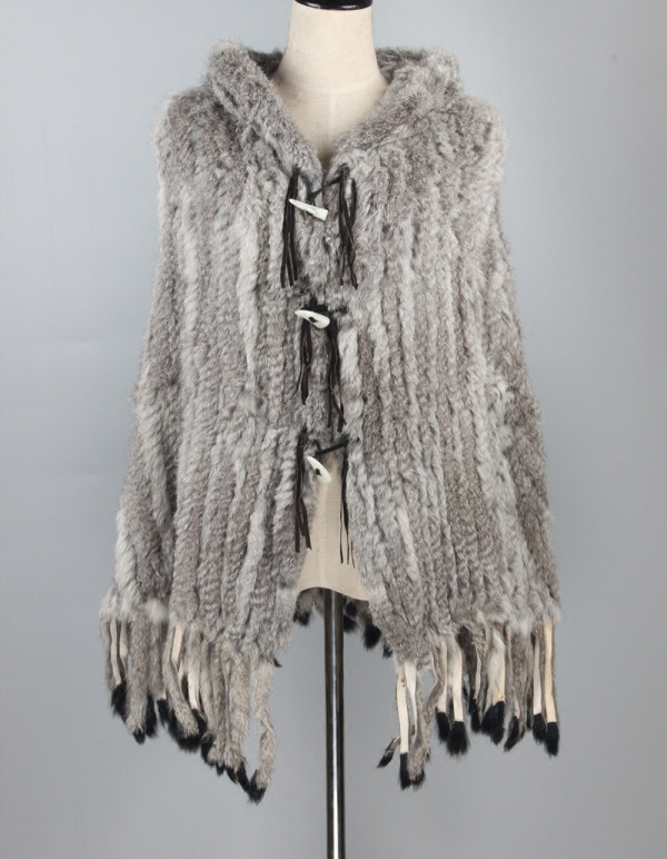 rabbit fur shawl