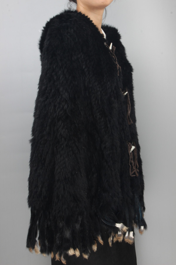 rabbit fur shawl