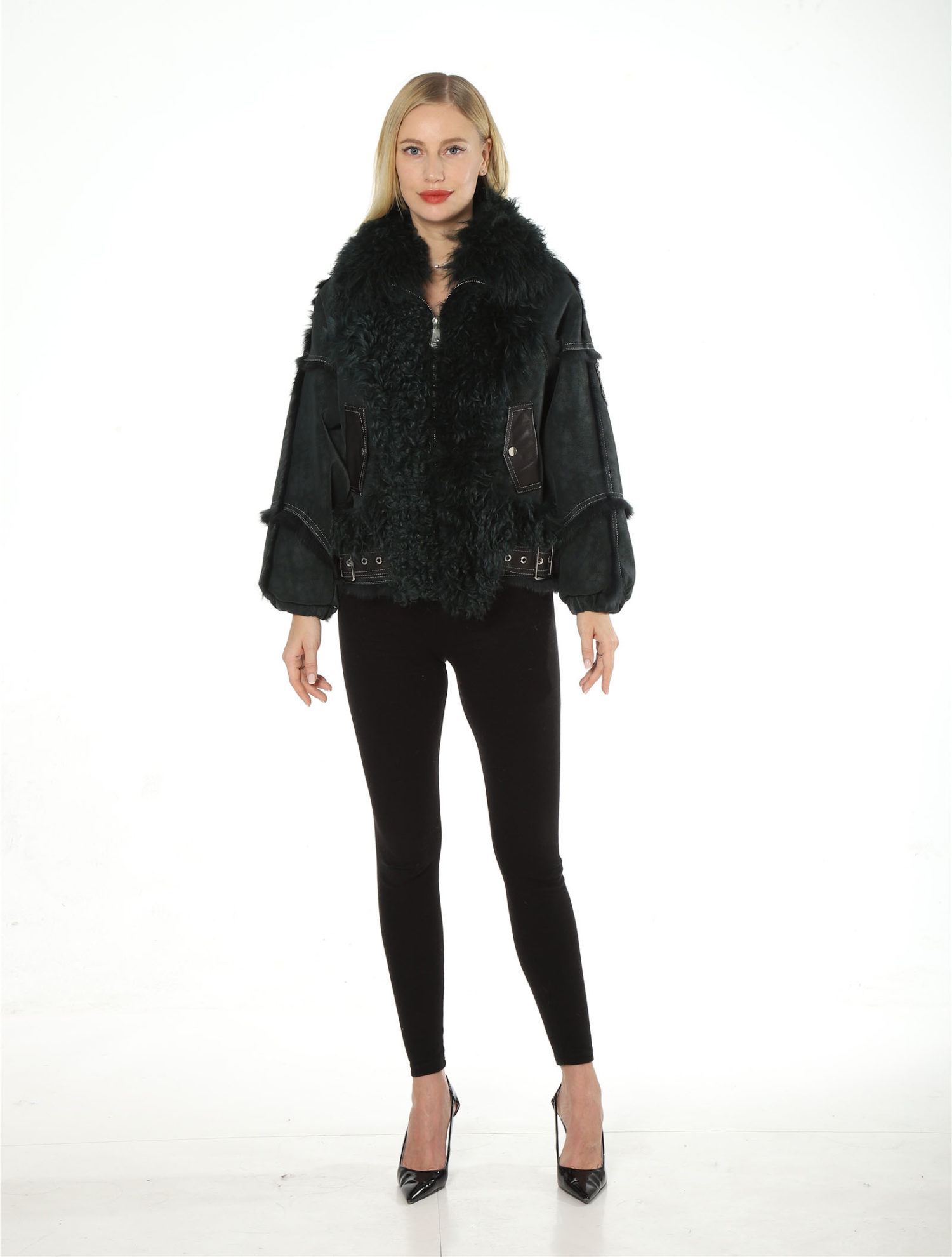 real lamb fur with rabbit fur lining coat lvcomeff 2210022