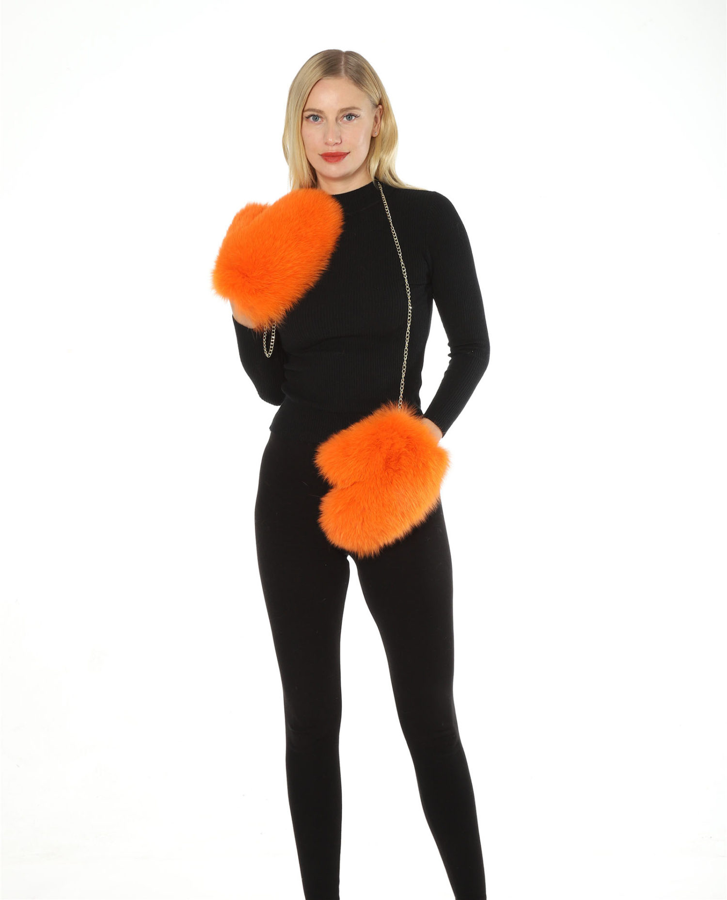 real fox fur knitting glove lvcomeff 2210007 (复制) - Image 2