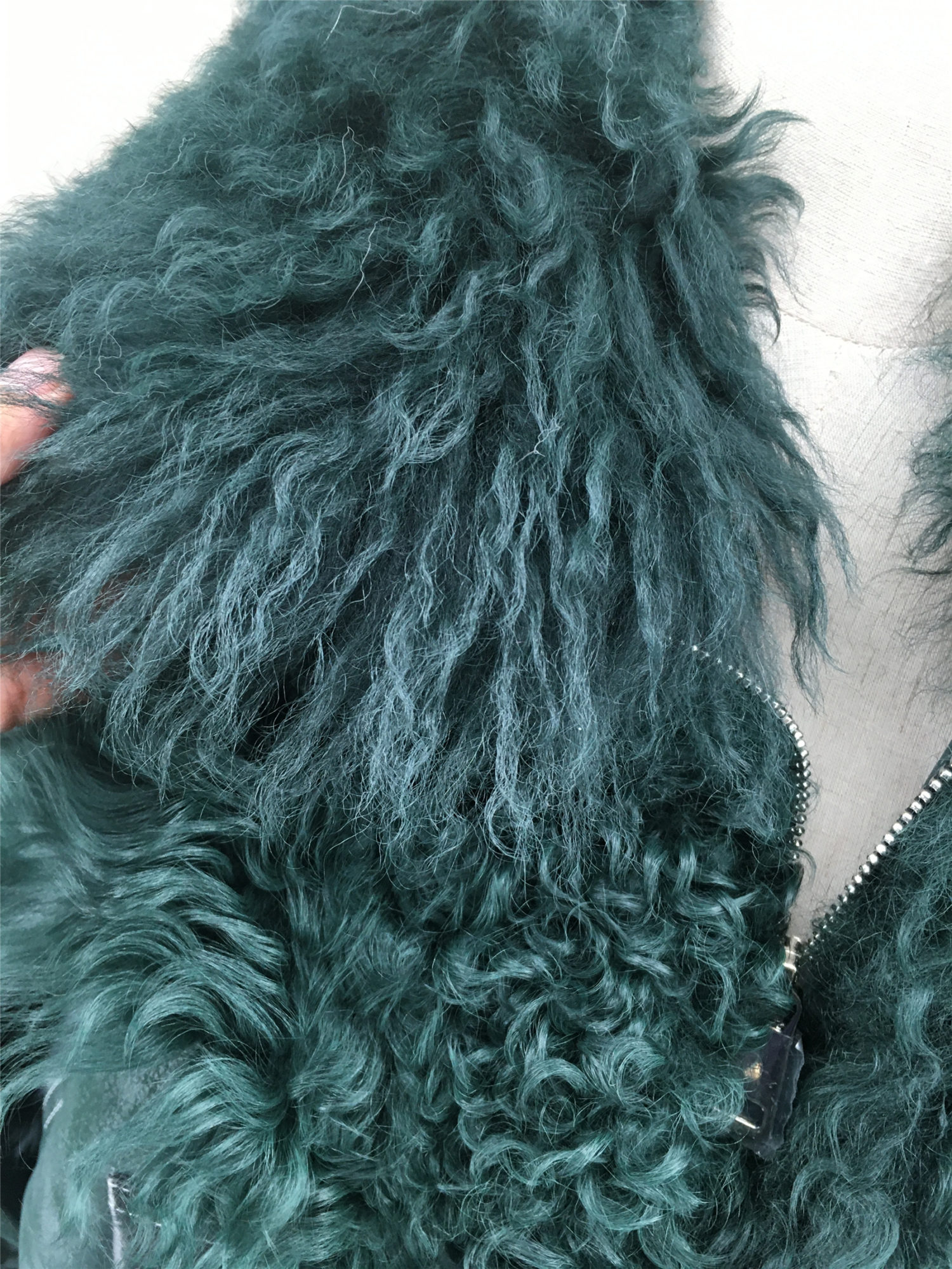 real lamb fur with rabbit fur lining coat lvcomeff 2210022 - Image 4