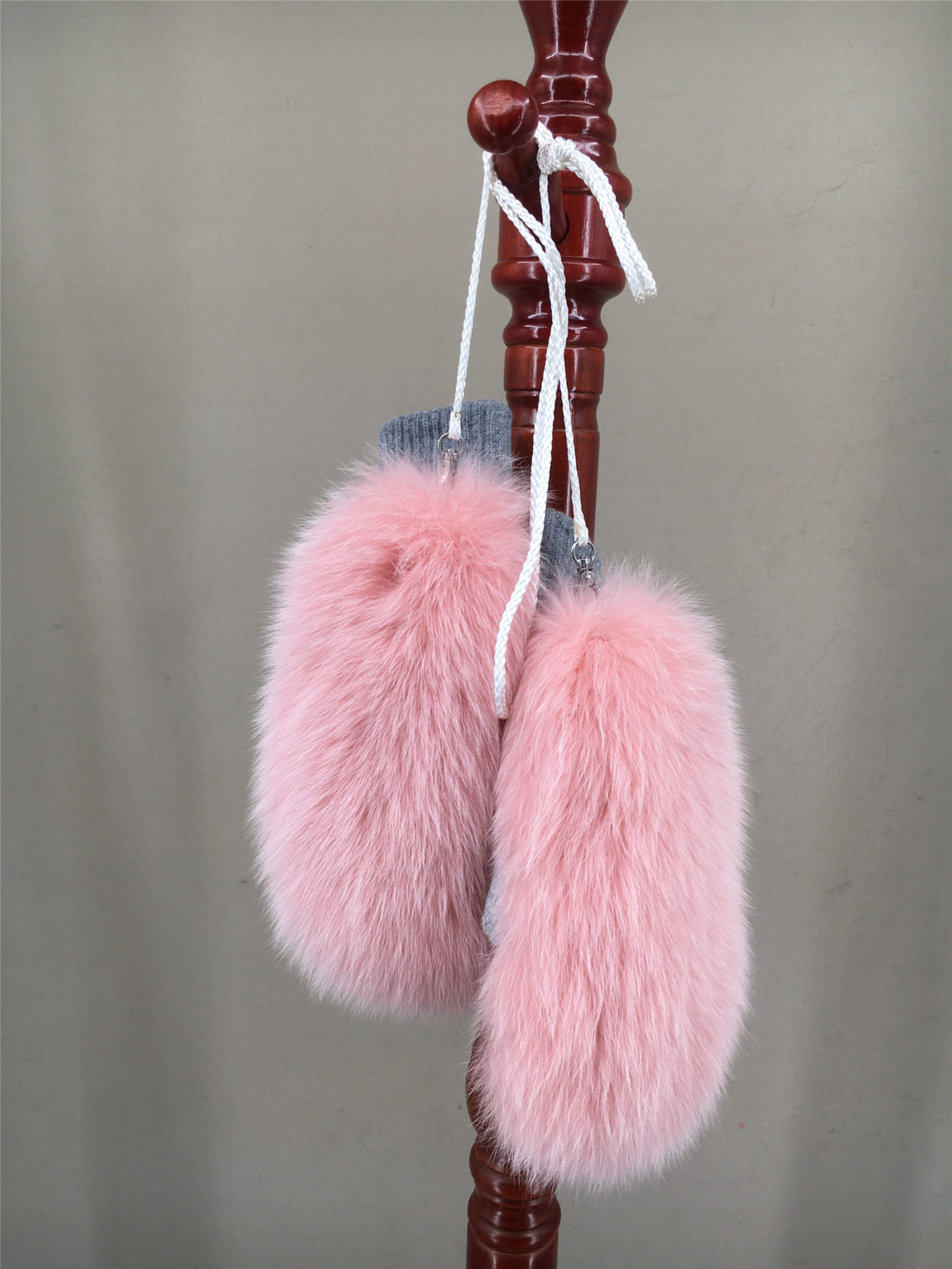 real fox fur knitting glove lvcomeff 2210006 - Image 6