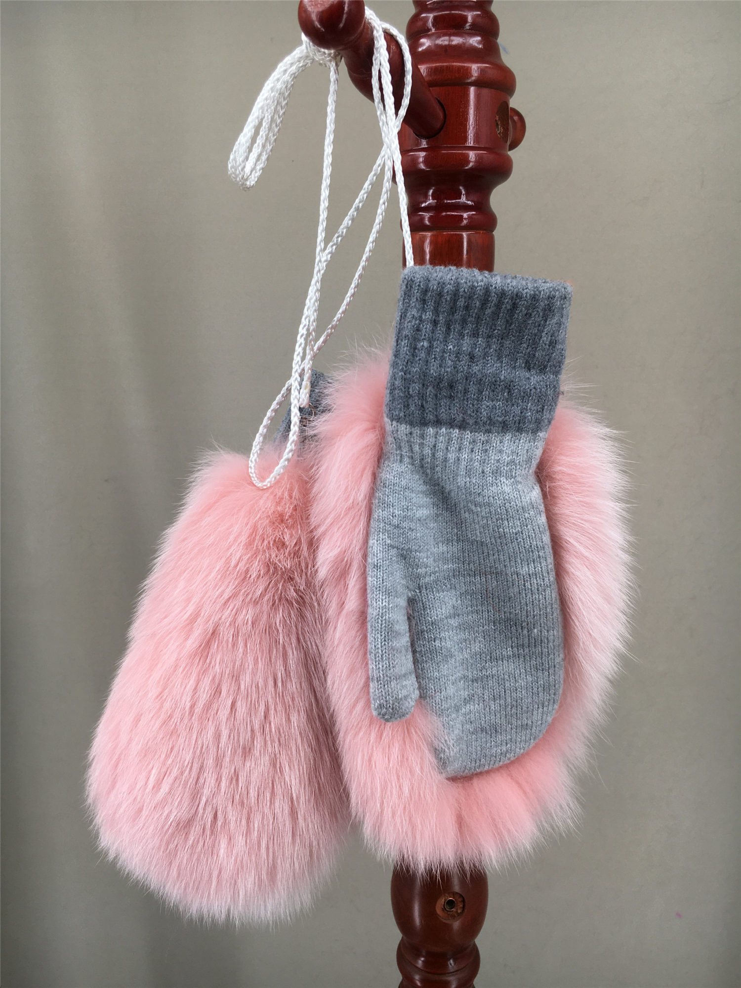 real fox fur knitting glove lvcomeff 2210006