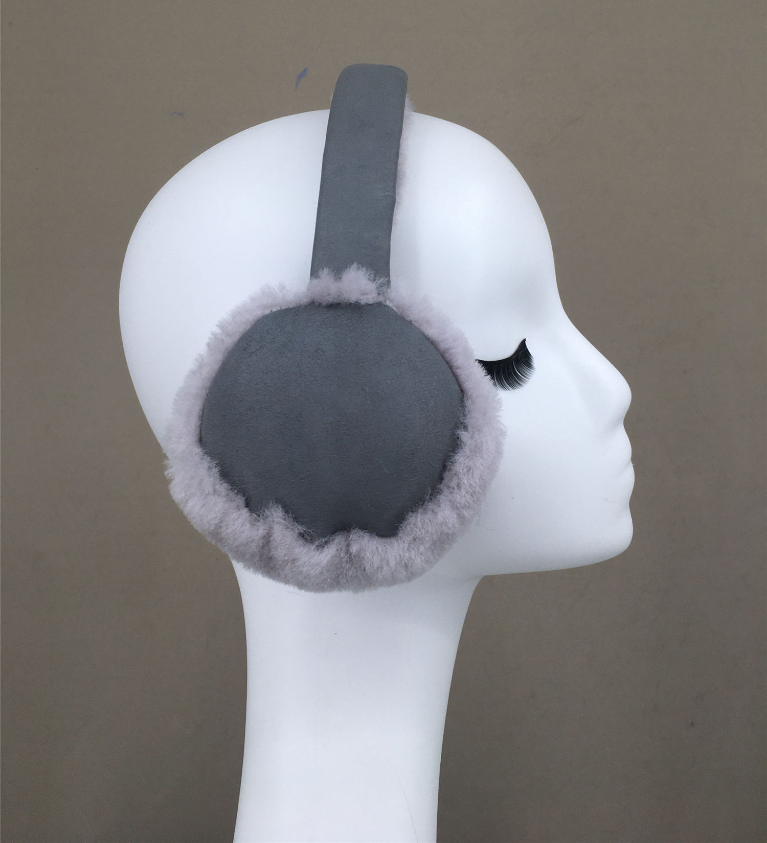 real sheep fur one fur earmuffs earflaps lvcomeff 2210009 - Image 4
