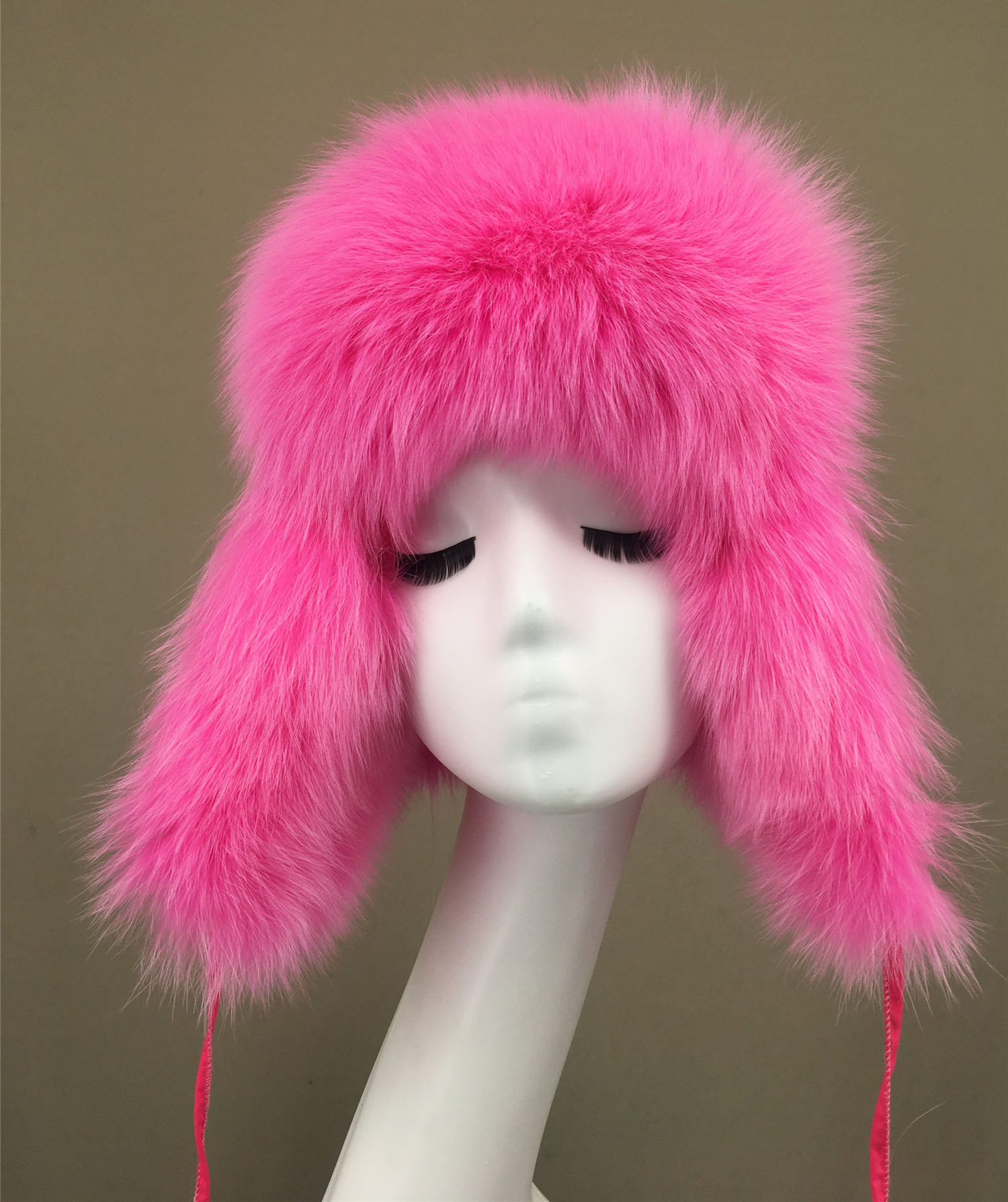 real fox fur ushanka hat trapper hat lvcomeff 2210011