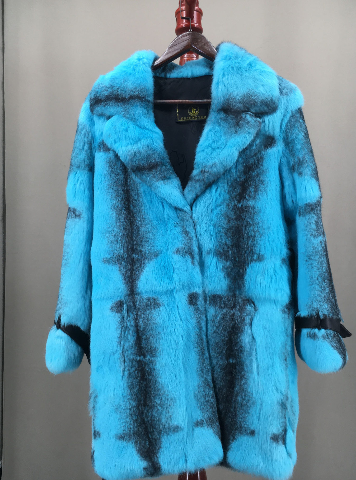 real rabbbit fur full pelt coat lvcomeff 2210029 - Image 6