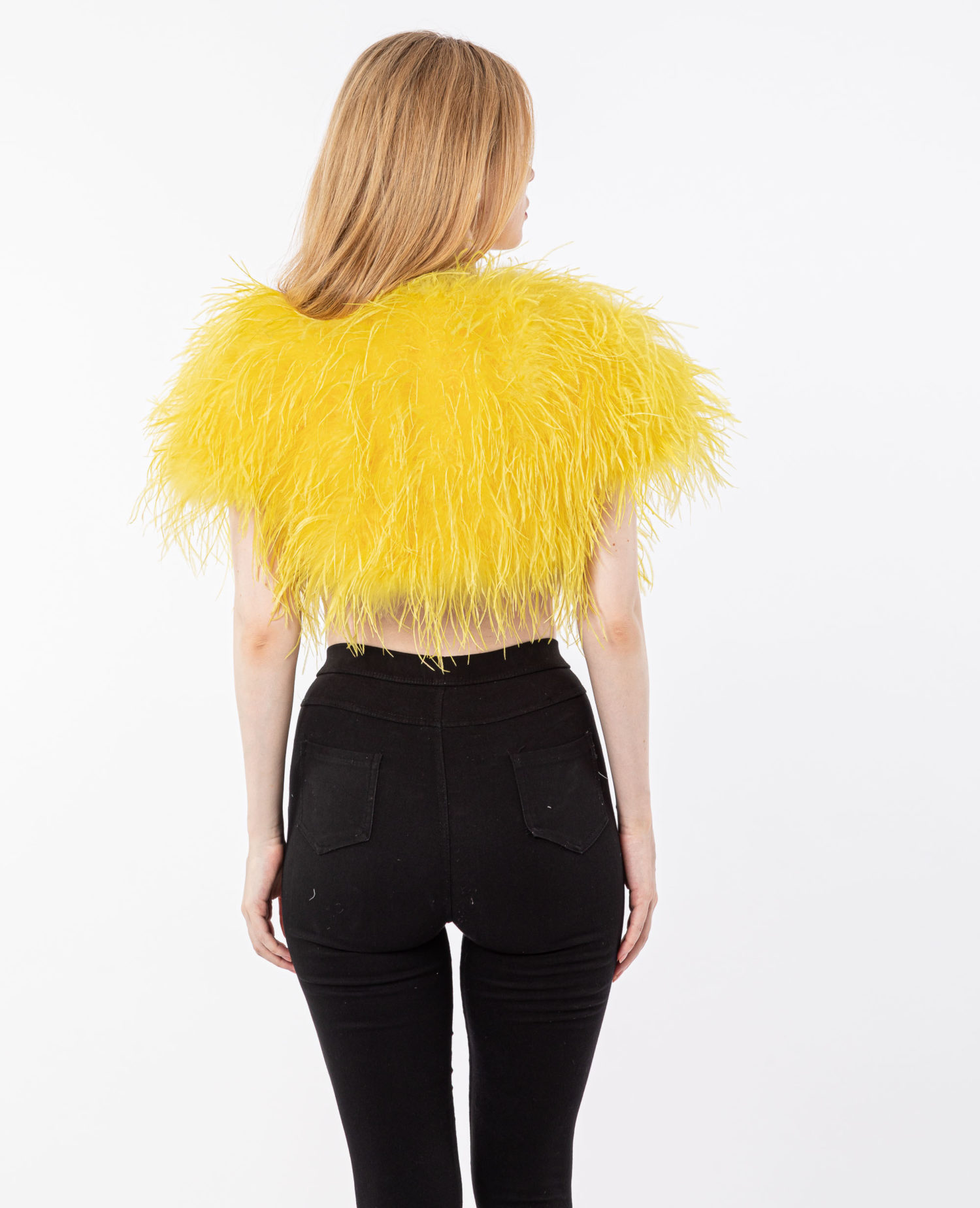 party turkey feather ostrich feather vest for women Lvcomeff 210705 - Image 12
