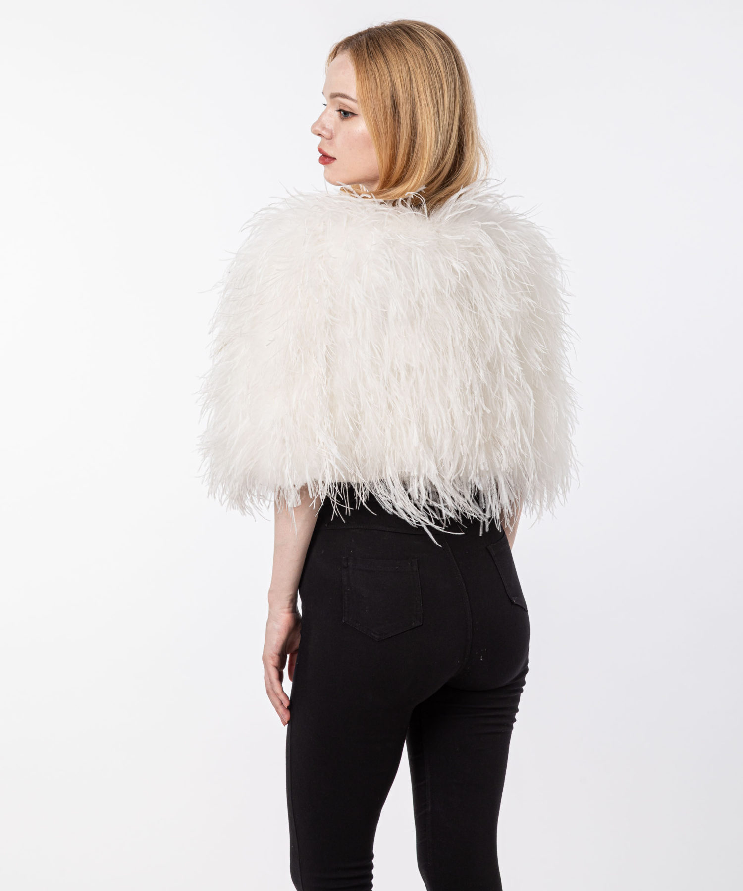 turkey ostrich feather shawl for women Lvcomeff 210706 - Image 14